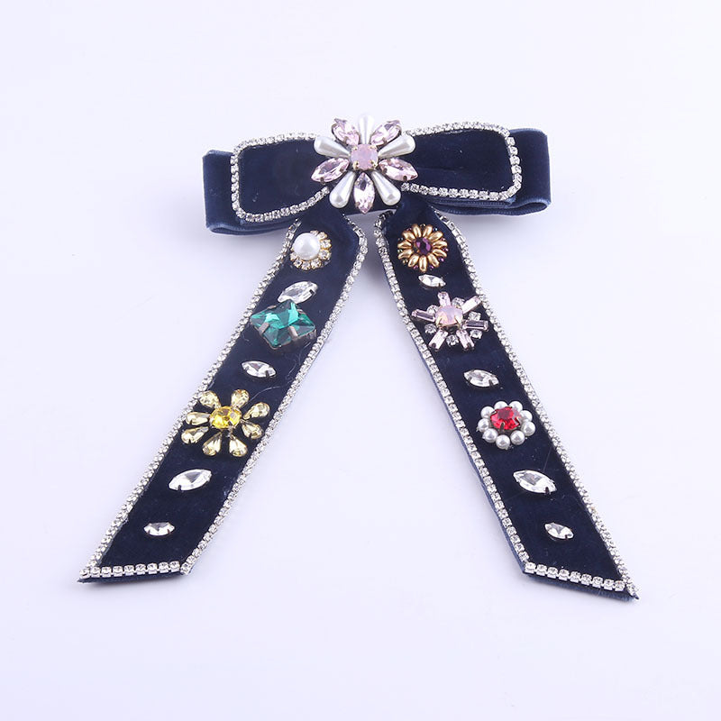 European And American Style Flannel Bow Hairpin