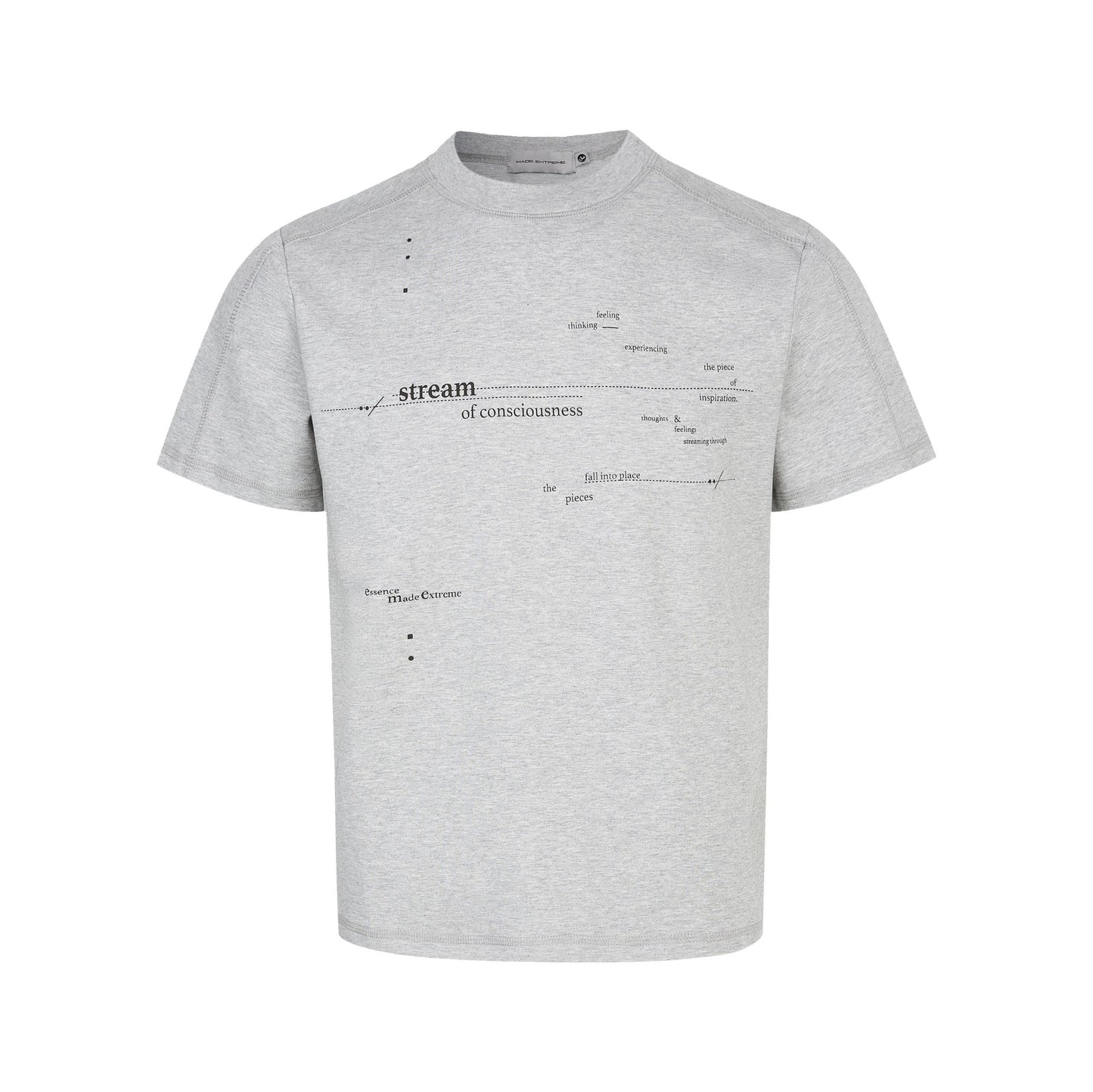 Amerikansk stil sommer enkelhed design brevsprint løs komfortabel og afslappet T-shirt