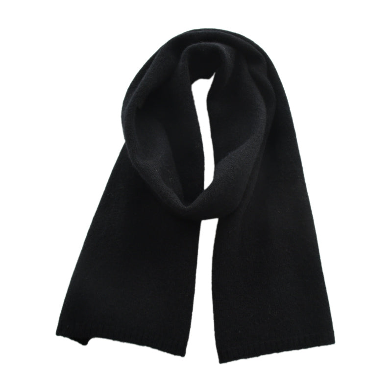 Women's Fashion Versatile Knitted Wool Solid Color Scarf