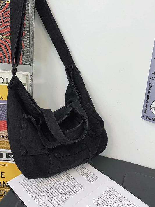 Canvas Women's Simple Fashion Single Shoulder Canvas Bag