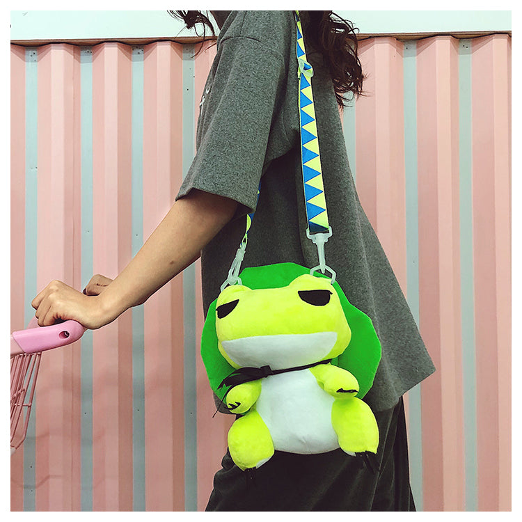 Travel Frog Cute Little Bag Frog Son Doll