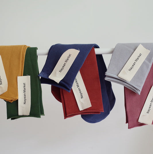 Combed Cotton Tube Socks Straight Board Without Root Multi-color Curling Candy Color