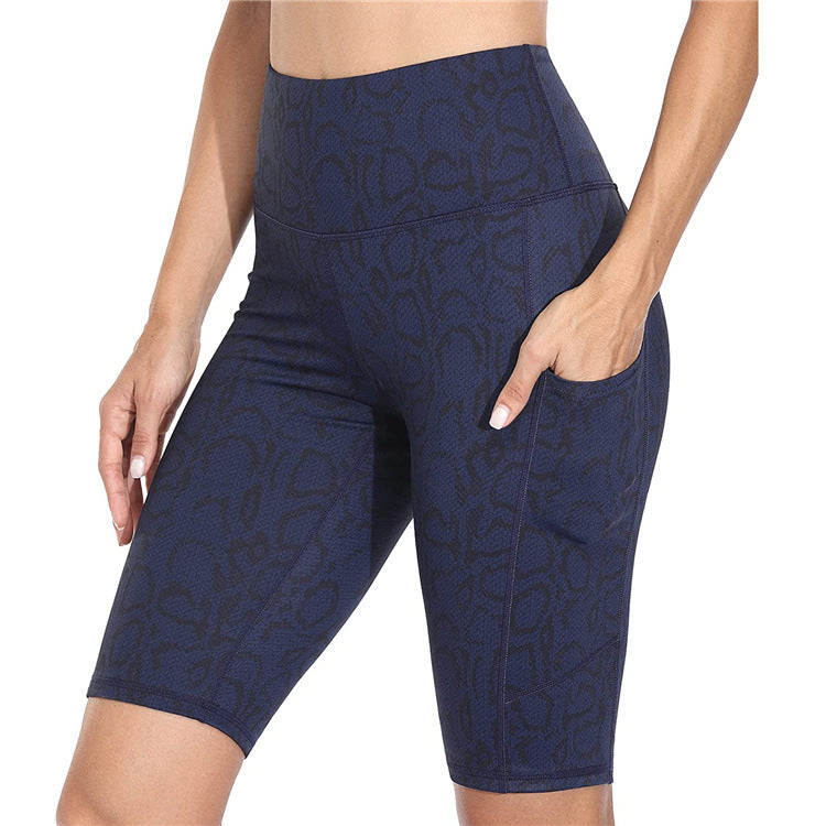 Women's Fashion Casual Leopard Print Printed High Waist High Stretch Yoga Pants