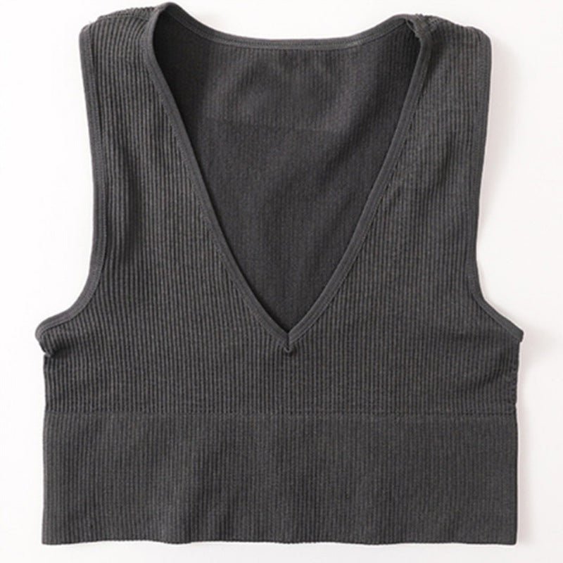 Women's Deep V-neck Small Vest Sling Top
