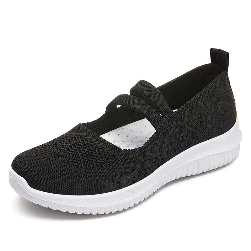 Women's Breathable Flying Woven Soft Sole Casual Shoes
