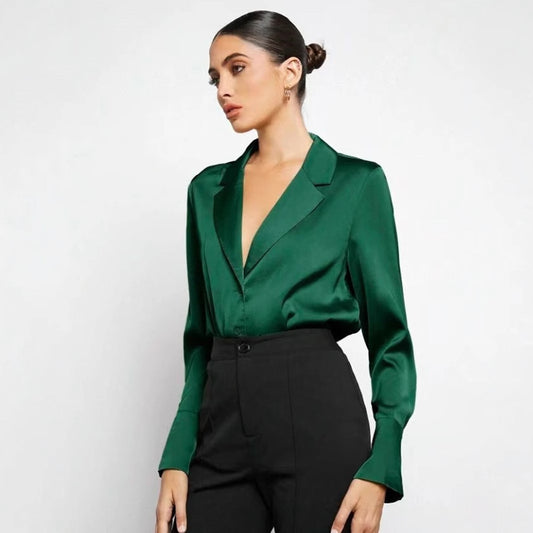 European And American Women's Clothing Minimalist Long Sleeve Shirt
