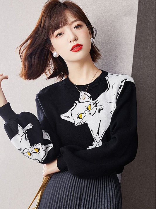 Sweater Design Sense Winter Bottoming Shirt Loose Outer Top