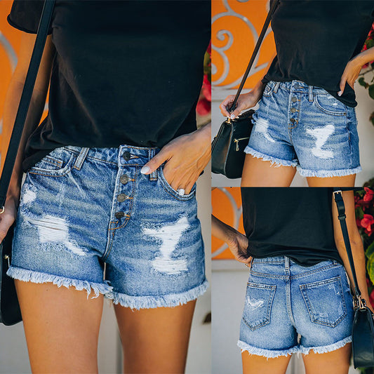 Jeans Women's Casual All-matching Straight High Waist