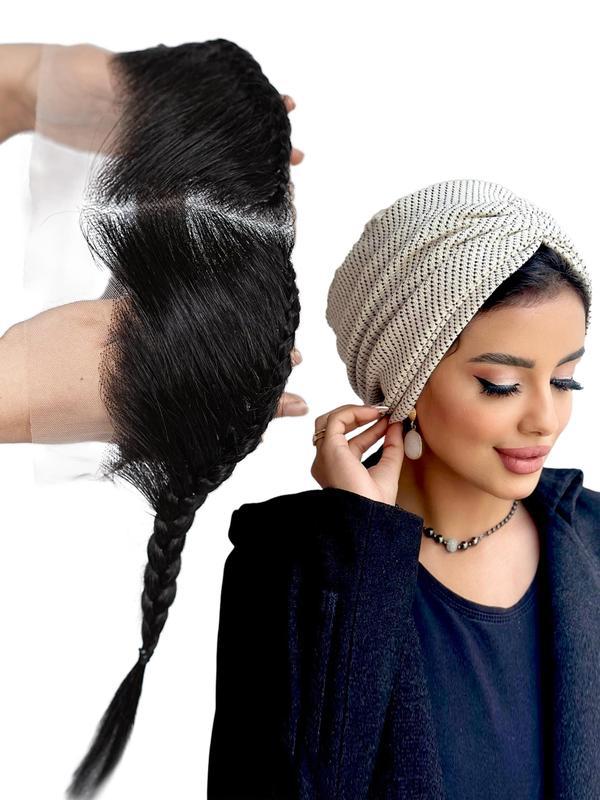 10 Inch Human Hair Lace Frontal Pre Braided Wig Glues