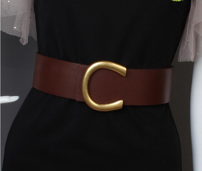 Coat Wide Belt Ladies Decorative Fashion Matching Dress