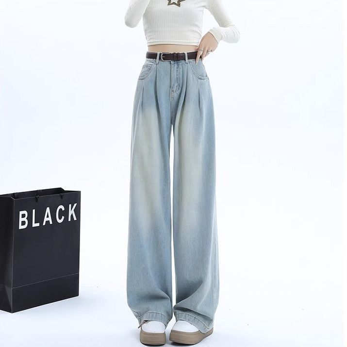 Womens Relaxed-fit Figure-flattering Drapey Casual Pants