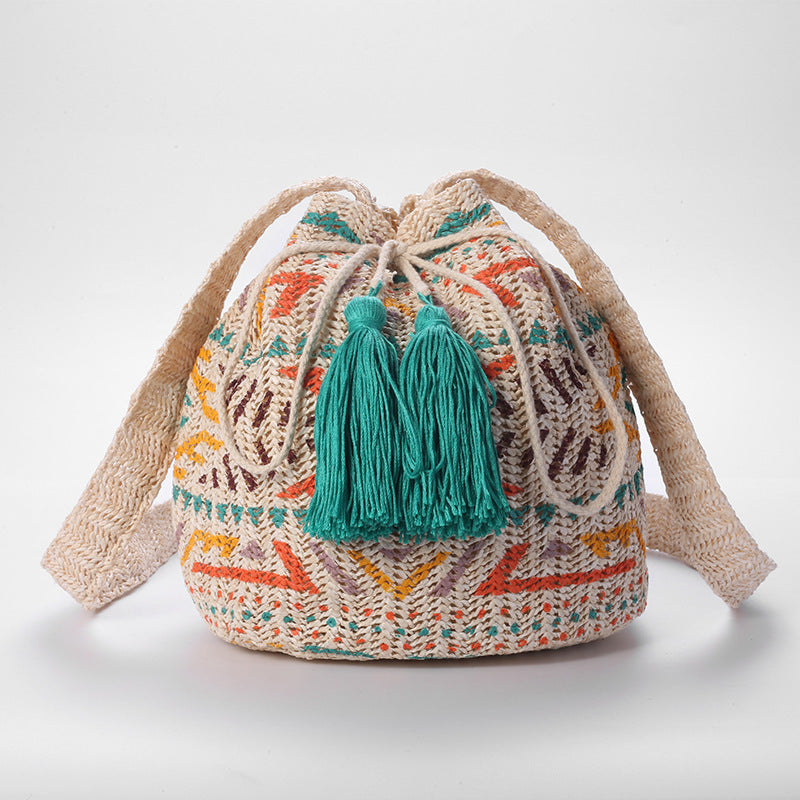 Fashion Special National Style Woven Straw Bag