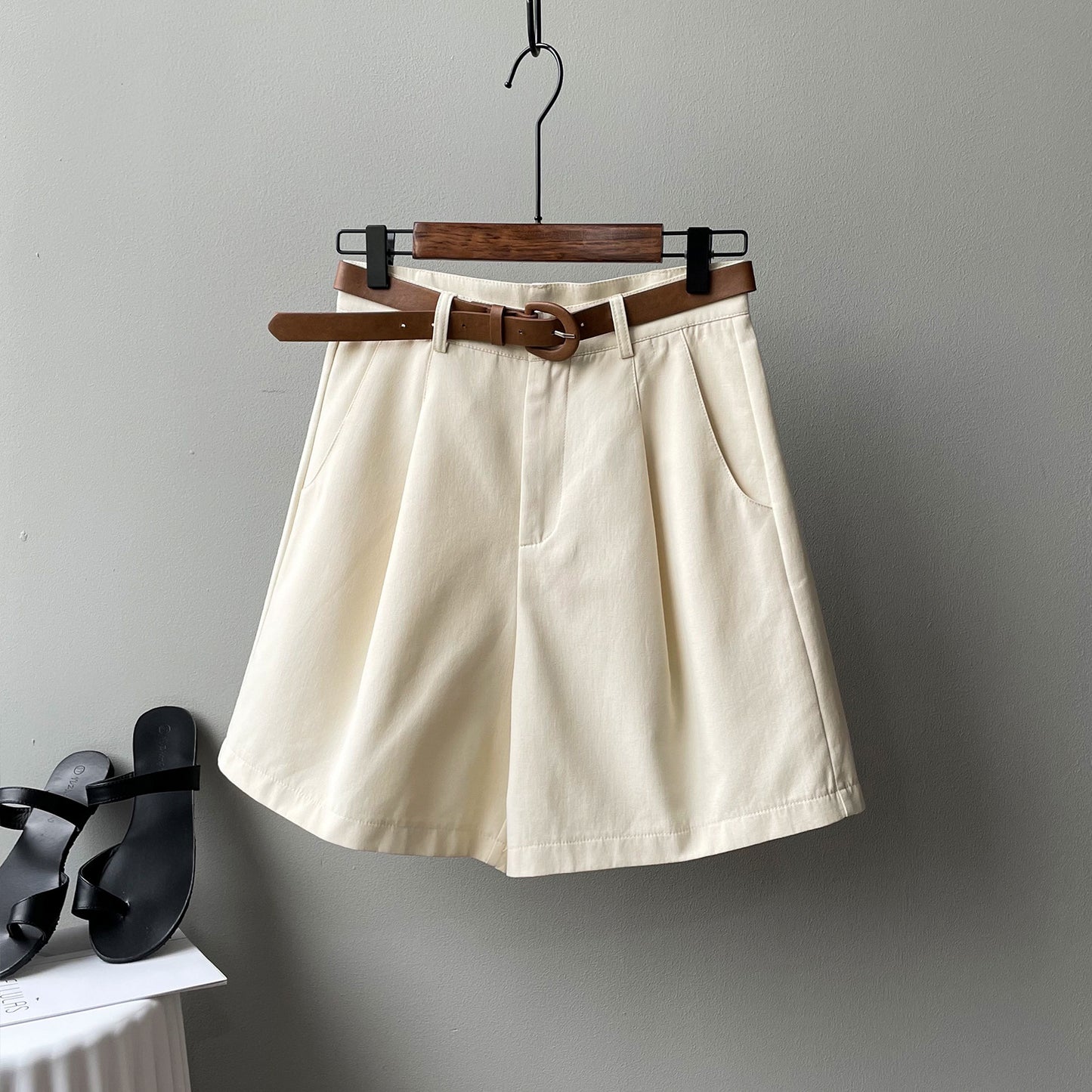 High Waist Slim Loose Straight Wide Leg Casual Pants