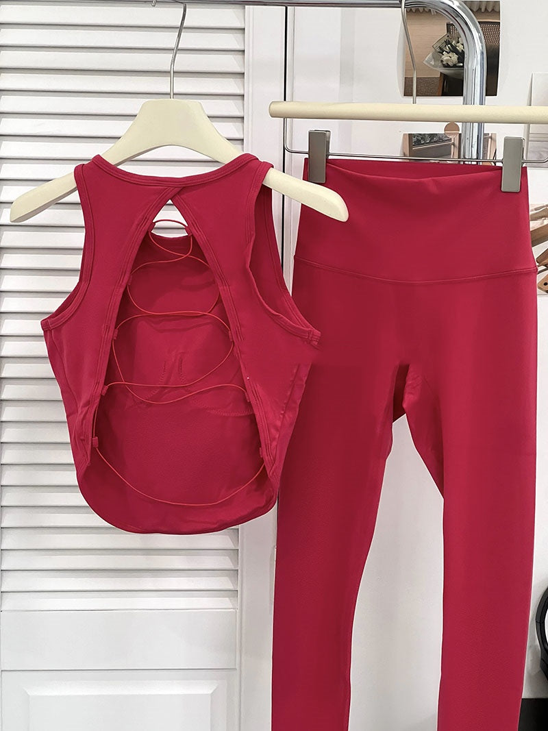 Cross Strap Yoga Vest Fixed Cup Sports Underwear