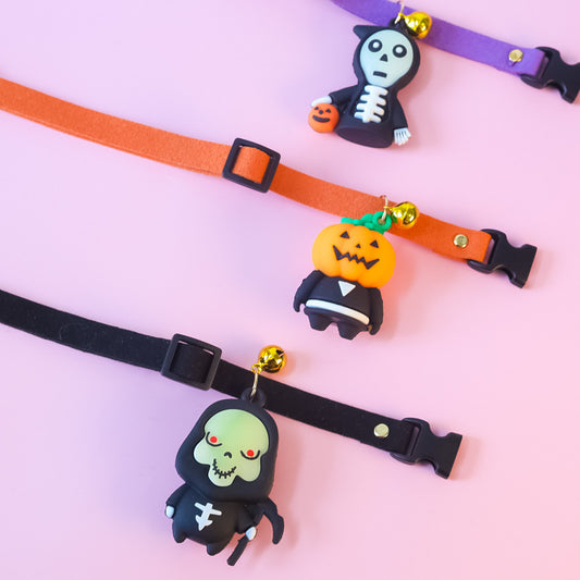 Ny dekoration til kæledyrshalsbånd til Halloween