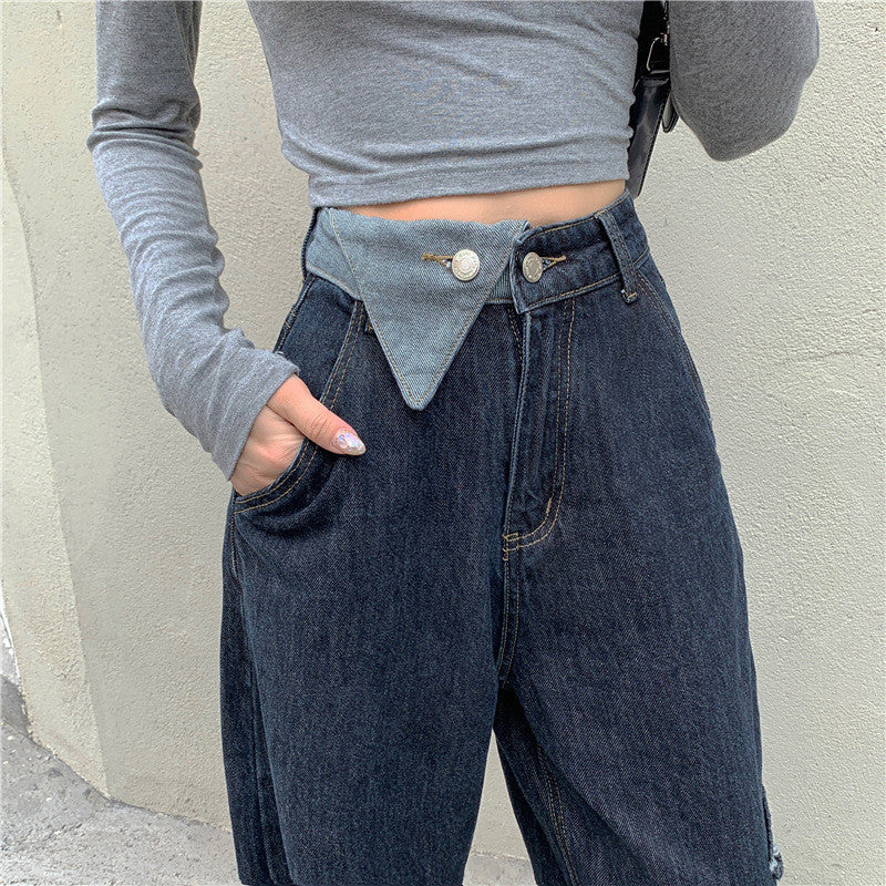 High Waist Slimming Loose Drape Wide-leg Pants Trousers