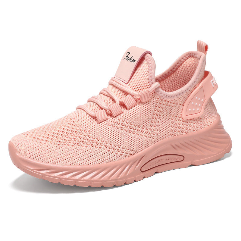 Sommer casual åndbar Flyknit-sneaker til kvinder