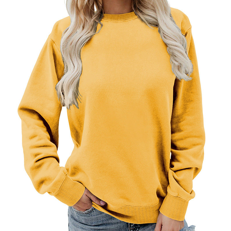 Women's Fashion Round-Neck Casual Loose Sweatshirt