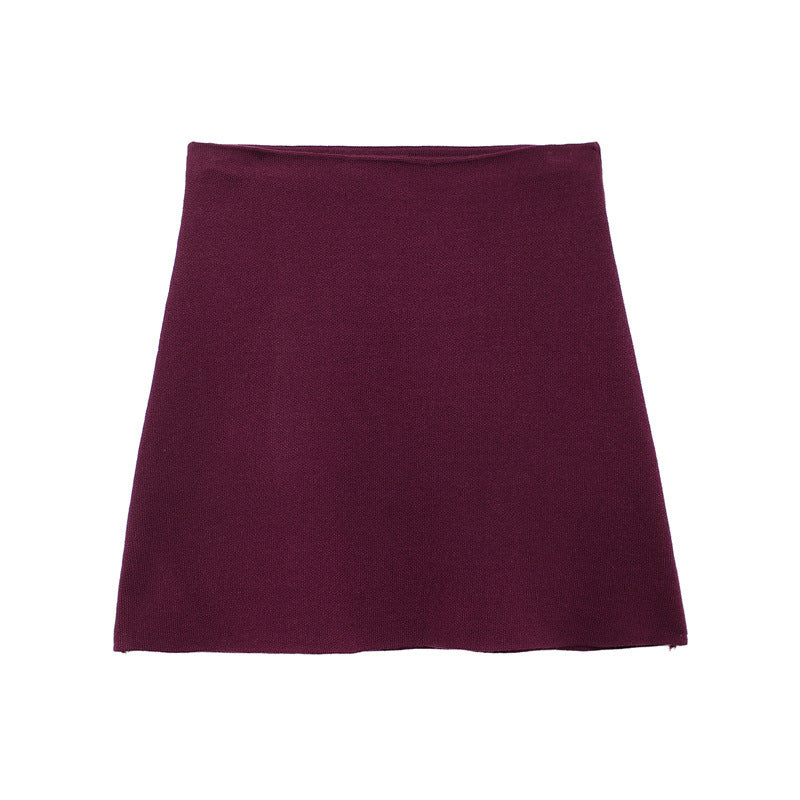 European And American Style Women's Temperament V-neck Long Sleeve Shirt A- Line Skirt Outfit