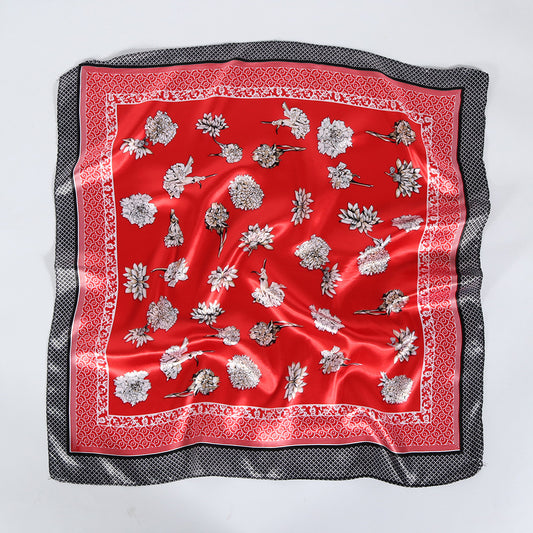 Square Towel Satin Business Work Clothes Small Scarf