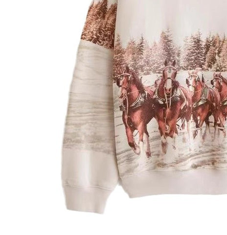 Dame Sweater Sweatshirt Rund Hals Pullover Langærmet