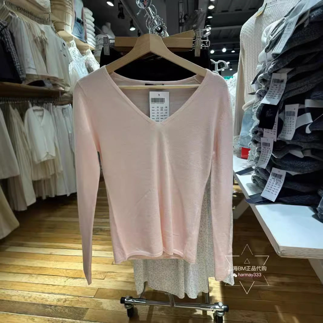 Autumn New Versatile Solid Color Slim Bottoming Shirt Sweater
