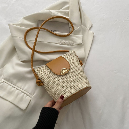 Woven Temperament Bag Popular Straw Weaving