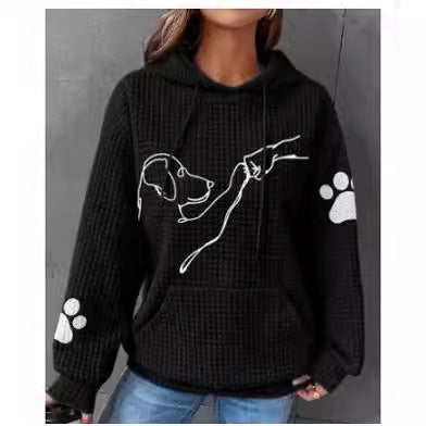 Strikket langærmet løs sweater
