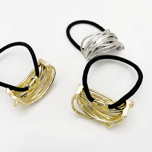 U-shaped Alloy Seamless Hair Rope Female Simple European And American Style Wind Irregular