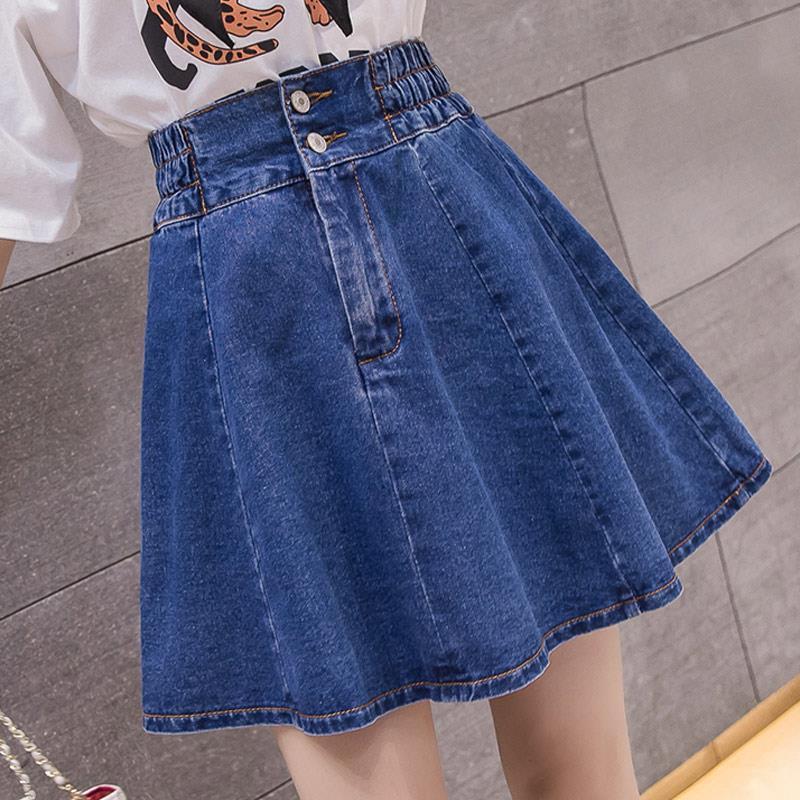 High-waisted A-line Denim Skirt That Flatters Your Figure And Prevents Wardrobe Malfunctions
