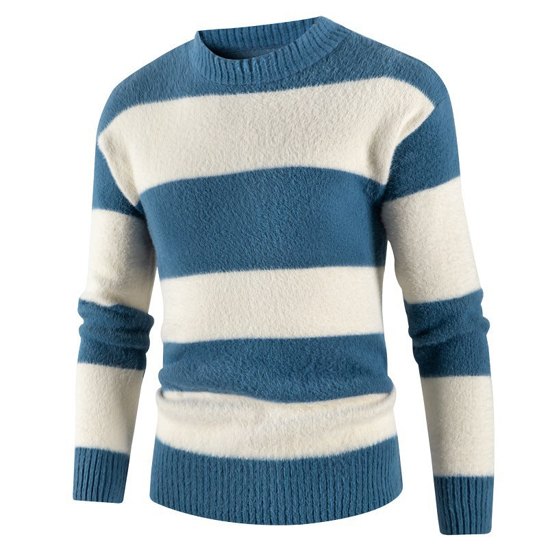 Half Turtleneck Sweater Men's Autumn And Winter New Trend Thickening