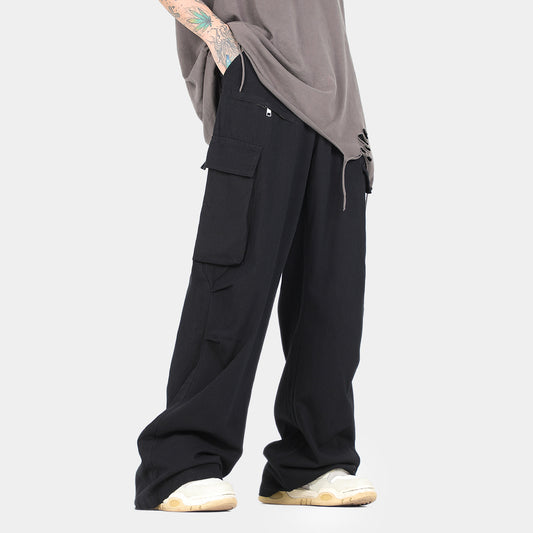 Overalls Women's Non-ironing Loose Slimming Wide-leg Pants