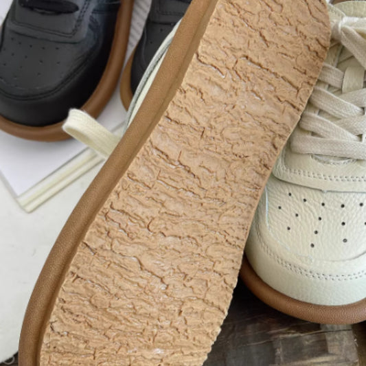 Artistic Round-toe Leather Shoes Mori Girl Harajuku Soft-soled Shoes