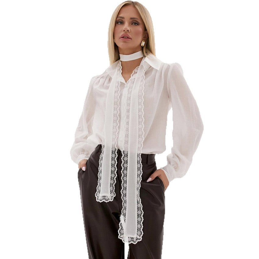 White Stylish And Sophisticated Workwear Top