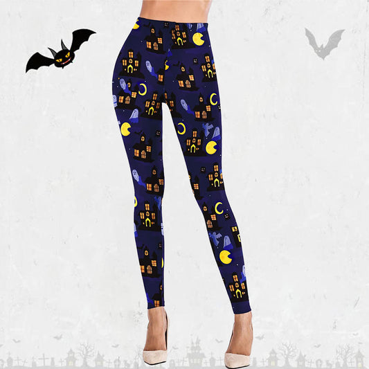 European Beauty Pants Halloween Women's Casual Sports Tight
