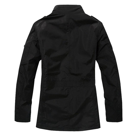 Versatile Plus Size Business Casual Stand Up Collar Jacket