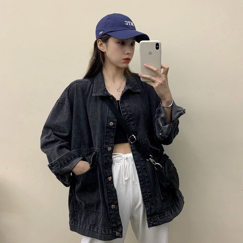 Denim Jacket Female Students Loose And Versatile