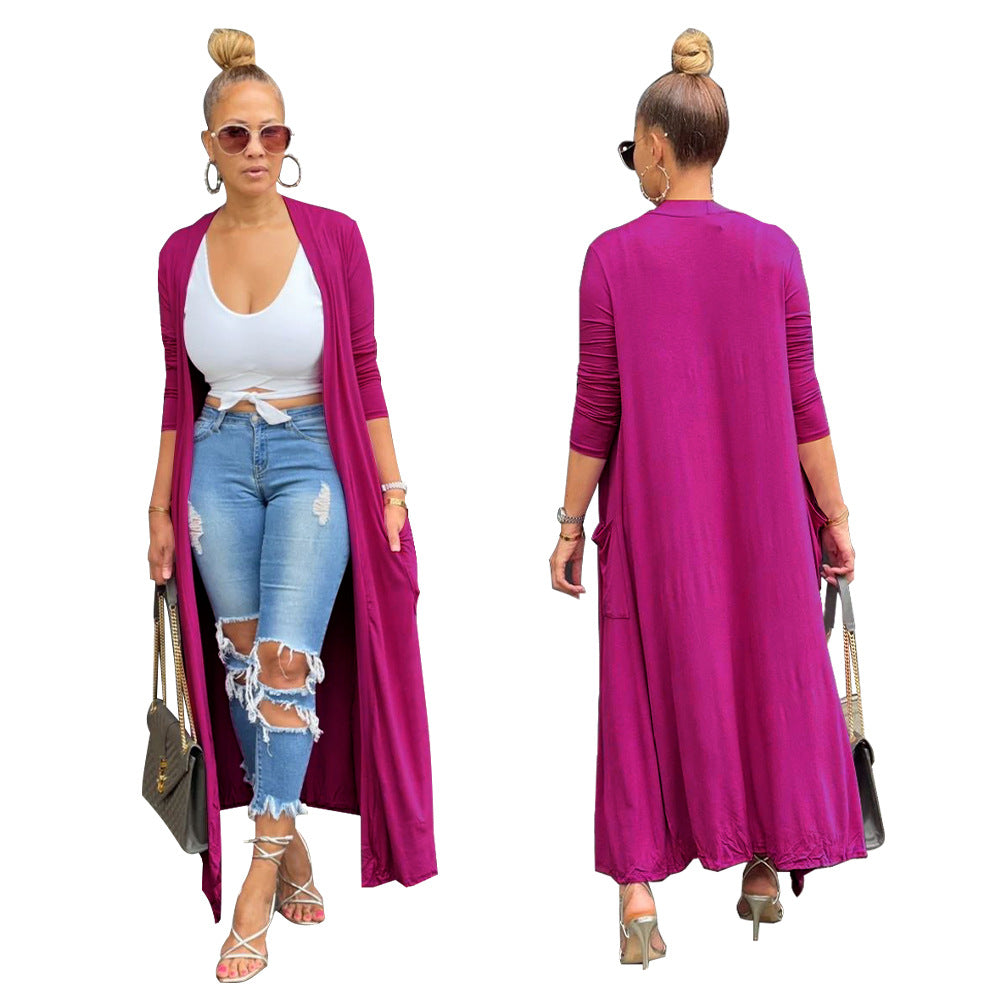 Women's Solid Color Casual Coat