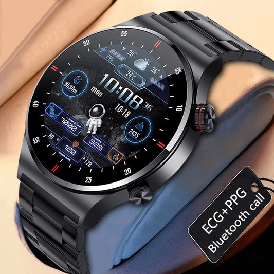 2024 New NFC Bluetooth Call Smart Watch Men Sports Fitness Tracker Waterproof Smartwatch Large HD Screen for Android IOS Watch