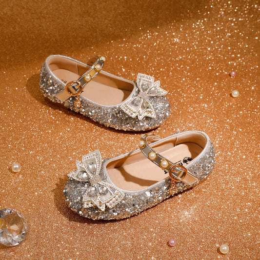 Girls Soft Sole Princess Leather Shoes