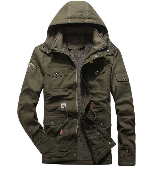 Pure Cotton Washed And Velvet Thickened Removable Cotton Jacket
