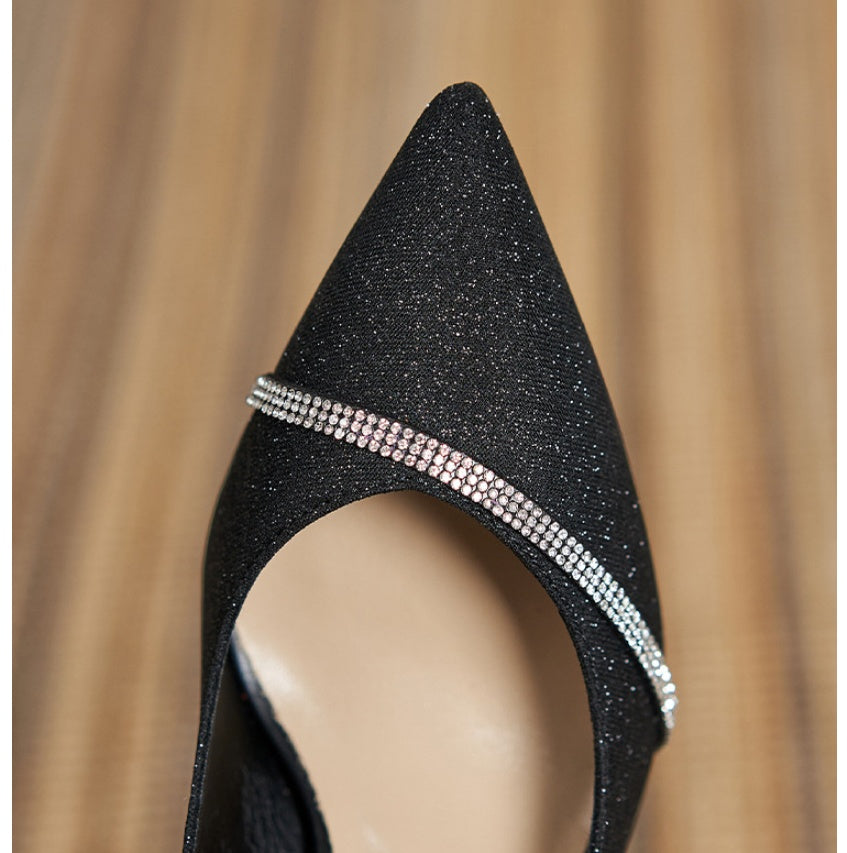 French Style Sequined High Heels Dress