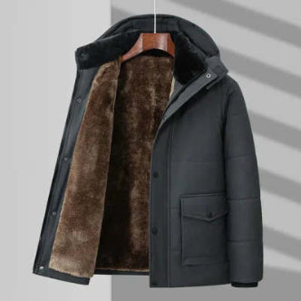 Winter Men's Velvet Padded Thickened Coat