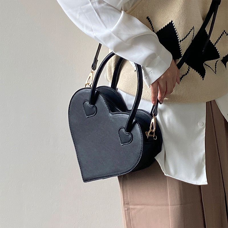 Simple Handbag Vintage Black Shoulder Crossbody Bag