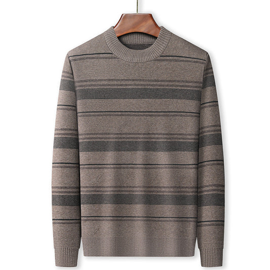 Men's Knitwear Middle-aged Casual Round Neck