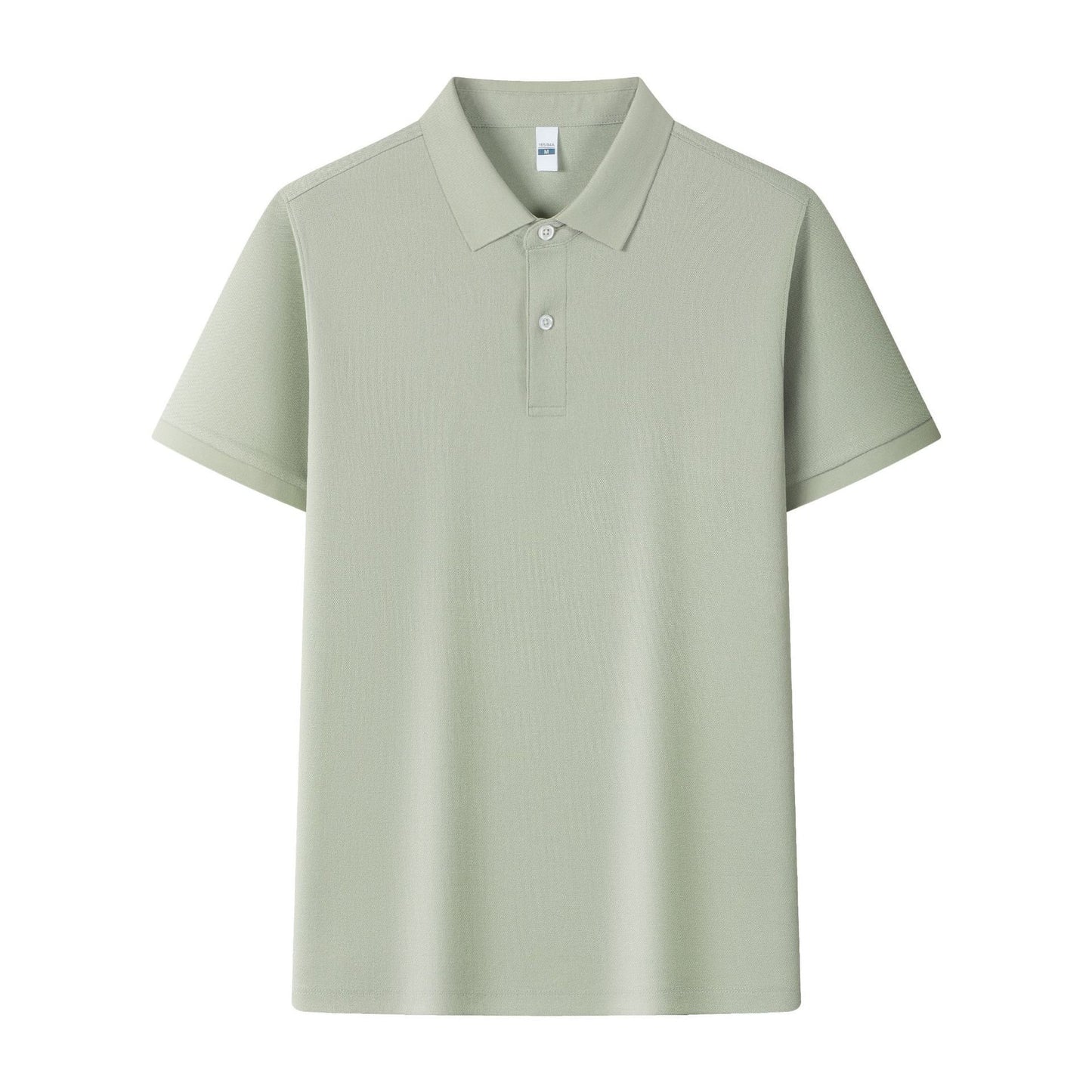Silk Polo Shirt Work Clothes Lapel