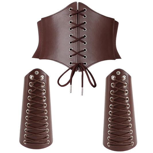 Retro Wide Belt Knight Armor Viking Costume Props