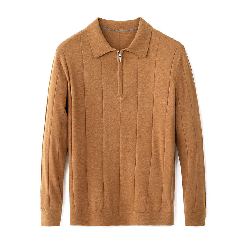 Striped Color Collision Design Bottoming Shirt