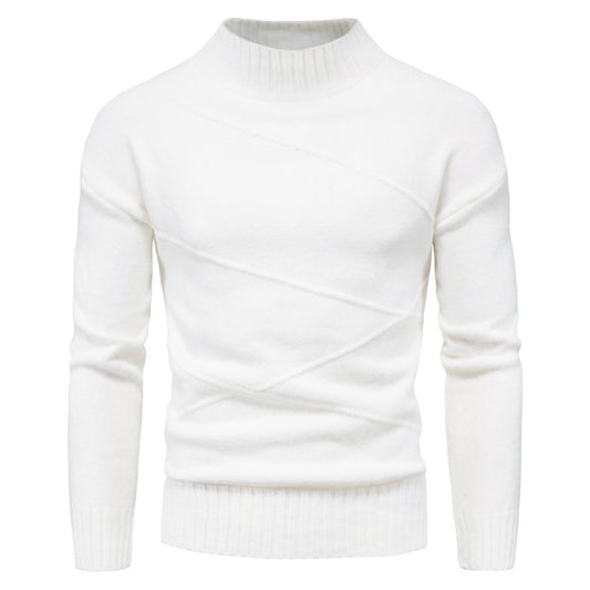 Autumn And Winter New Solid Color Pullover Men's Sweater