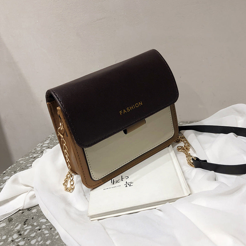 Women's Fashion Texture Versatile Chain Messenger Bag